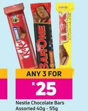 Game Nestle Chocolate Bars Assorted-For Any 3 x 40g-55g offer