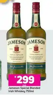 Game Jameson Special Blended Irish Whisky-750ml Each offer