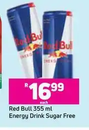 Game Red Bull Energy Drink Sugar Free-355ml Each offer
