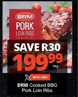 Checkers BRM Cooked BBQ Pork Loin Ribs offer