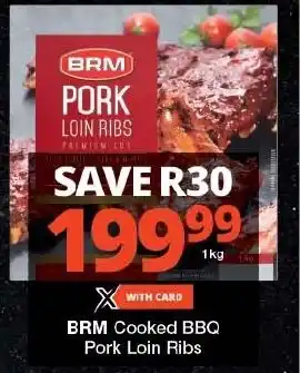 BRM Cooked BBQ Pork Loin Ribs offer at Checkers