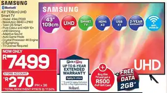 Pick n Pay Samsung 43" (109cm) UHD Smart TV offer