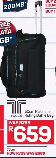 Pick n Pay Tosca Platinum Rolling Duffle Bag 50cm offer