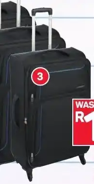 Pick n Pay Tosca 4-Wheel Spinner Black Trolley 50cm offer