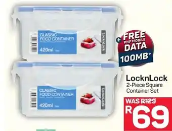 Pick n Pay LocknLock 2-piece Square Container Set offer