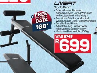 Pick n Pay Livefit Sit-Up Bench offer