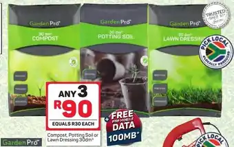 Pick n Pay Garden Pro Compost Potting Soil or Lawn Dressing 30dm³ offer