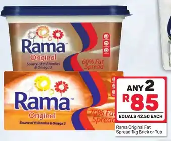 Pick n Pay Rama Original Fat Spread 2x1kg offer