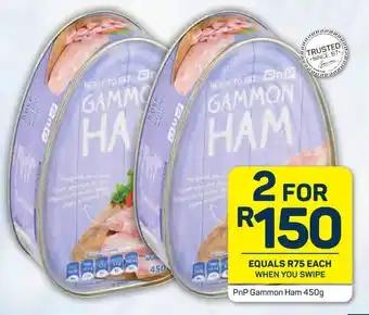 Pick n Pay PnP Gammon Ham 2x450g offer