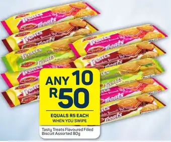 Tasty Treats Flavoured Filled Bisciut 10x80g
