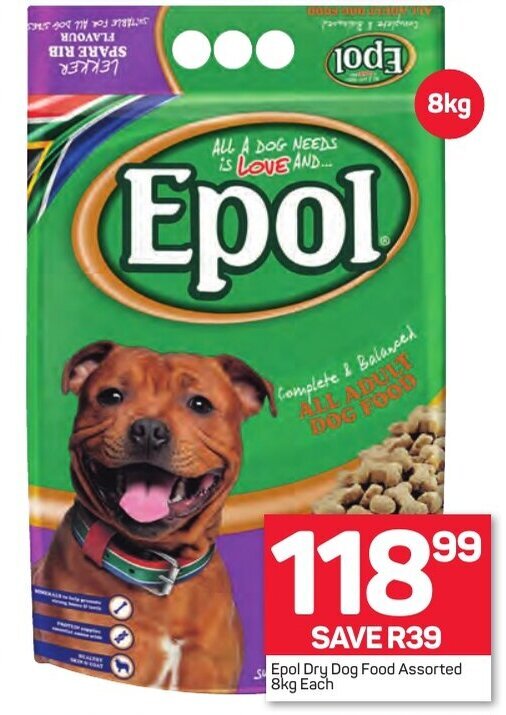 Epol Dog Food 8kg offer at Pick n Pay