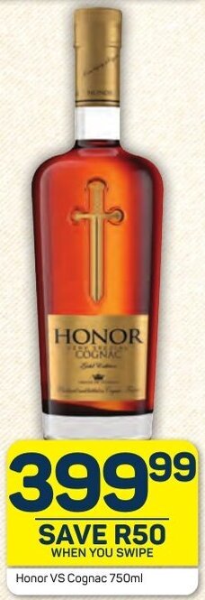 Pick n Pay Honor VS Cognac 750ml offer