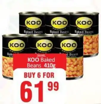 KitKat Cash and Carry Koo Baked Beans 6x410g offer