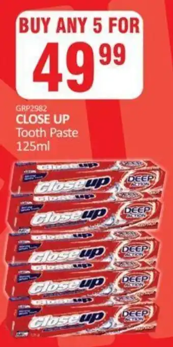 KitKat Cash and Carry Close Up Toothpaste 5x125ml offer