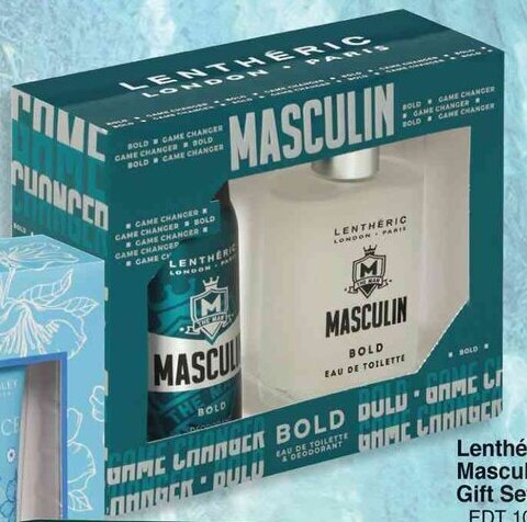 Lenth ric Masculin Bold Gift Set EDT 100ml Deodorant Body Spray