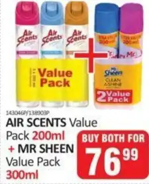 KitKat Cash and Carry Air Scents 200ml/Mr Sheen 300ml Value Pack offer