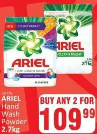 Ariel Hand Wash Powder 2x2.7kg