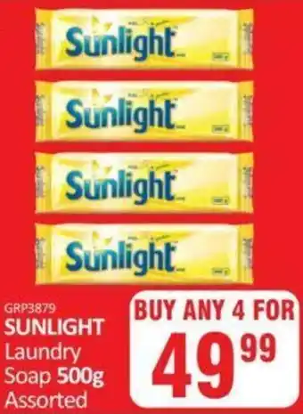 KitKat Cash and Carry Sunlight Laundry Soap Assorted 4x500g offer