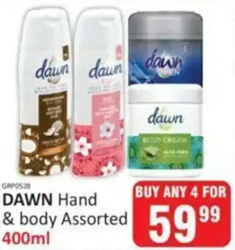 KitKat Cash and Carry Dawn Hand & Body Assorted 4x400ml offer