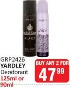 KitKat Cash and Carry Yardley Deodorant 2x125ml/90ml offer