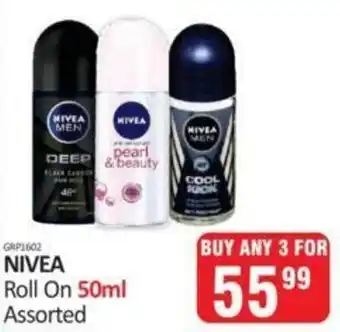 KitKat Cash and Carry Nivea Roll On 3x50ml offer