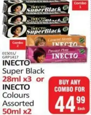 KitKat Cash and Carry Inecto Super Black 3x28ml or Colours Assorted 2x50ml offer