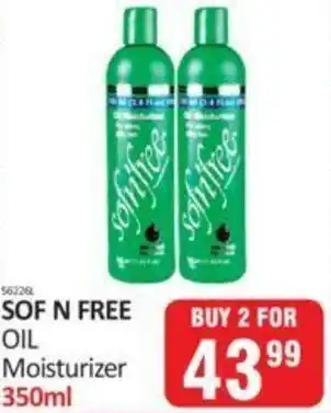 KitKat Cash and Carry Sof n Free Oil Moisturizer 2x350ml offer