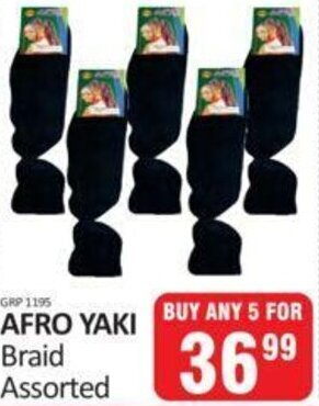 KitKat Cash and Carry Afro Yaki Braid Assorted 5s offer