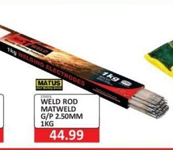 Weld ROD Matweld G/P 2.50mm 1kg