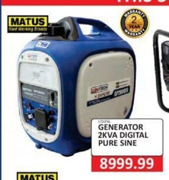 Generator 2KVA Digital Pure Sine