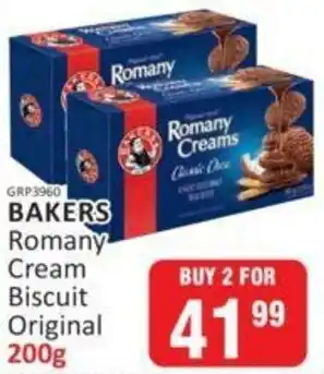 KitKat Cash and Carry Bakers Romany Cream Biscuit Original 2x200g offer
