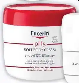 Dis-Chem Eucerin Reduces Sensitivity pH5 Soft Body Cream 450ml offer