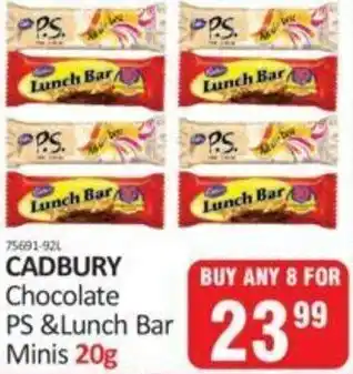 KitKat Cash and Carry Cadbury Chocolate P.S. & Lunch Bar Minis 8x20g offer