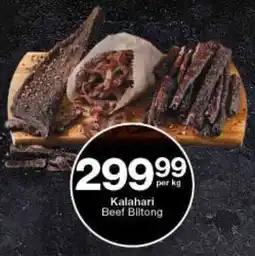 Checkers Kalahari Beef Biltong offer