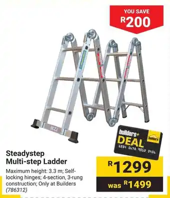 Builders Warehouse Steadystep Multi-step Ladder offer