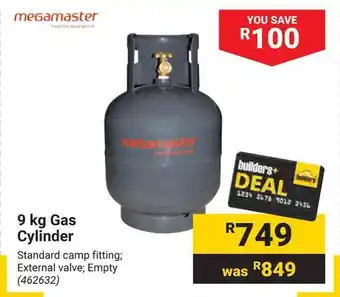 Builders Warehouse 9kg Gas Cylinder offer