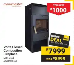 Builders Warehouse Volta Closed Combustion Fireplace offer