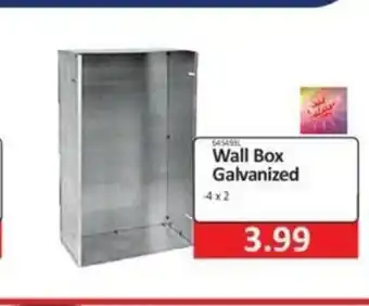 Wall Box Galvanized 4 x 2