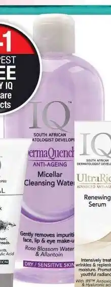 Dis-Chem DermaQuench Anti-Ageing Micellar Cleansing Water 400ml offer