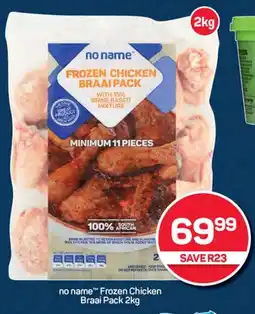 Pick n Pay Hypermarket no name Frozen Chicken Braai Pack 2kg offer