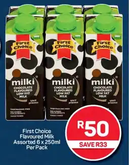 Pick n Pay Hypermarket First Choice Flavoured Milk Assorted 6 x 250ml Per Pack offer