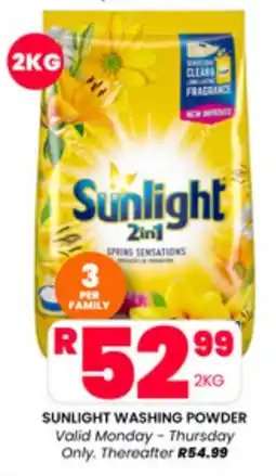 Take 'n Pay SUNLIGHT WASHING POWDER offer
