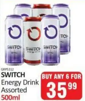 KitKat Cash and Carry Switch Energy Drink Assorted 6x500ml offer
