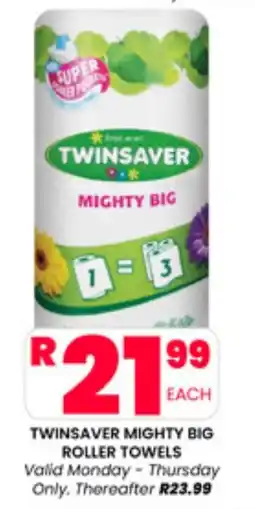 Take 'n Pay TWINSAVER MIGHTY BIG ROLLER TOWELS offer