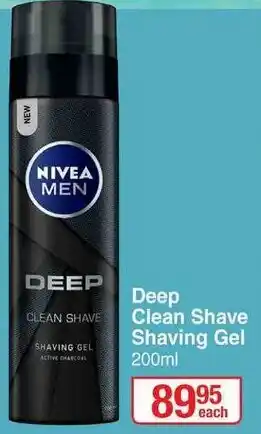 Dis-Chem Deep Clean Shave Shaving Gel 200ml offer