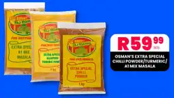 Take 'n Pay OSMAN'S EXTRA SPECIAL CHILLI POWDER/TURMERIC/ A1 MIX MASALA offer