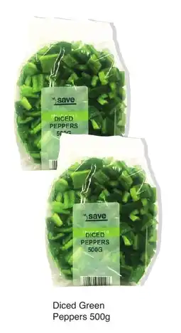 Save Diced Green Peppers 500g offer