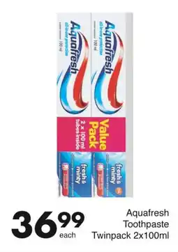 Aquafresh Toothpaste Twinpack 2x100ml