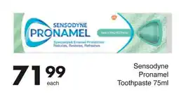 Save Hyper Sensodyne Pronamel Toothpaste 75ml offer
