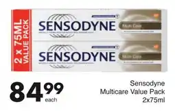Save Hyper Sensodyne Multicare Value Pack 2x75ml offer